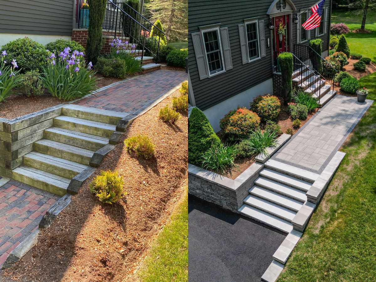 Before/After: Before and After Walkway