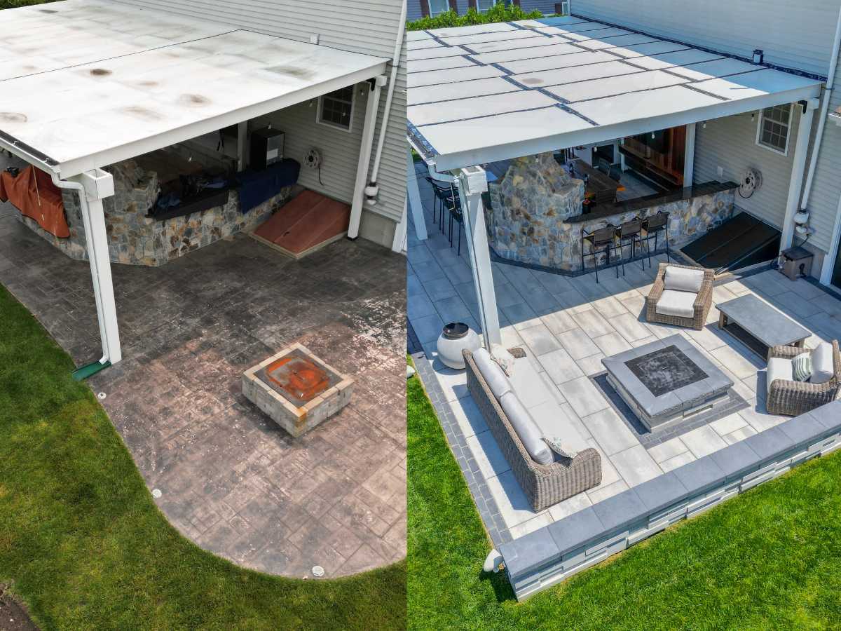 Outdoor Patio and Fire-pit Installation