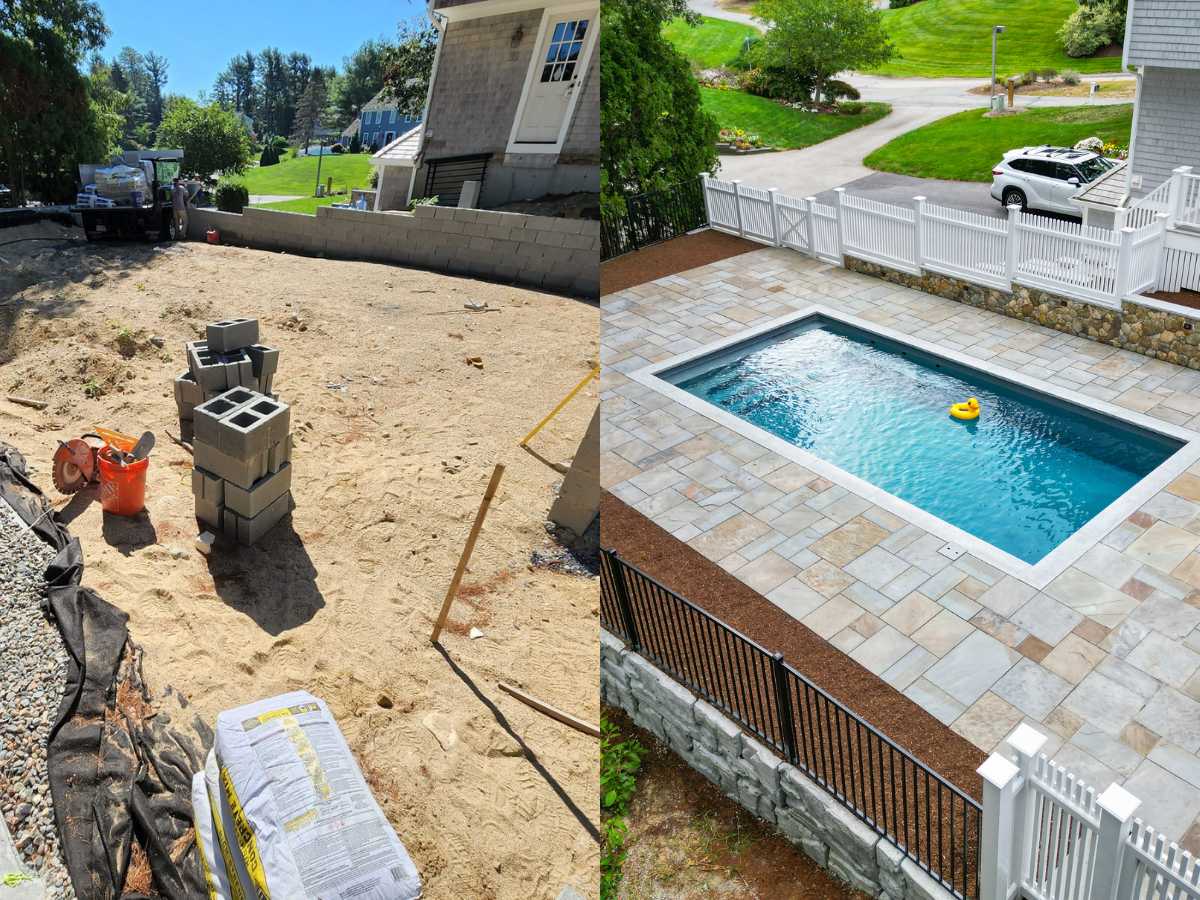 Pool Blue Stone Transformation